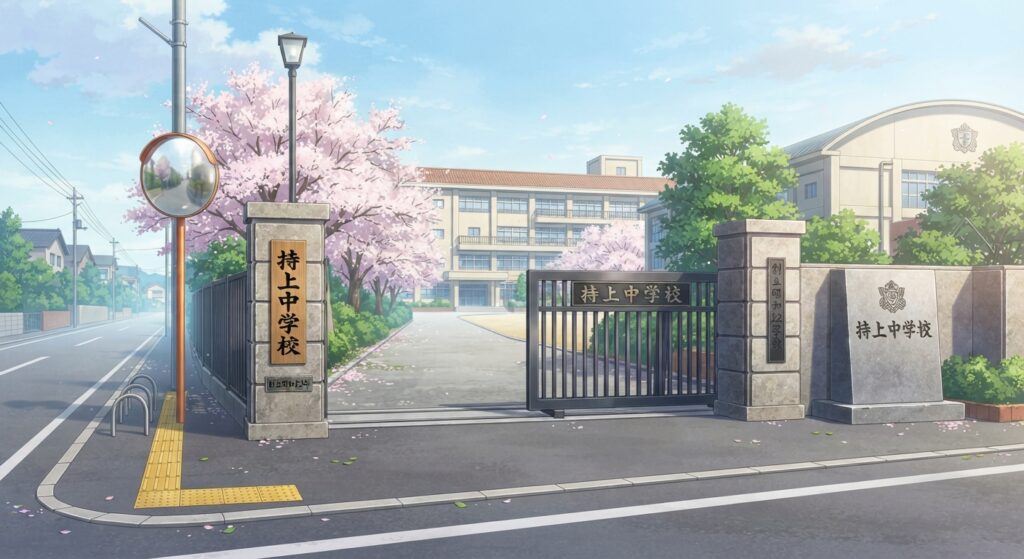 持上中学校